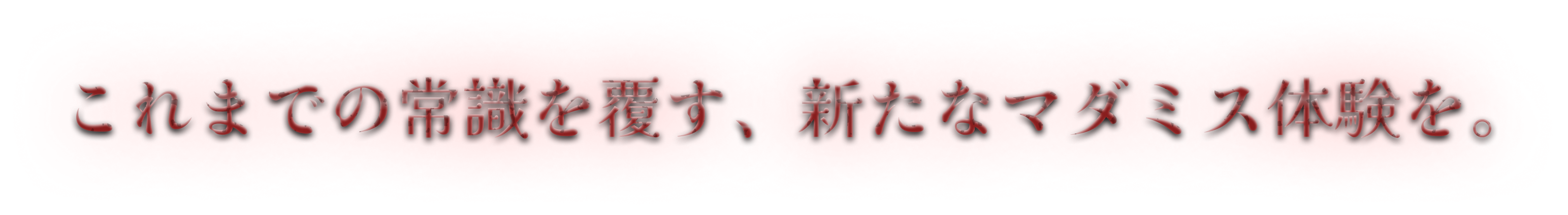 これまでの常識を覆す、新たなマダミス体験を。